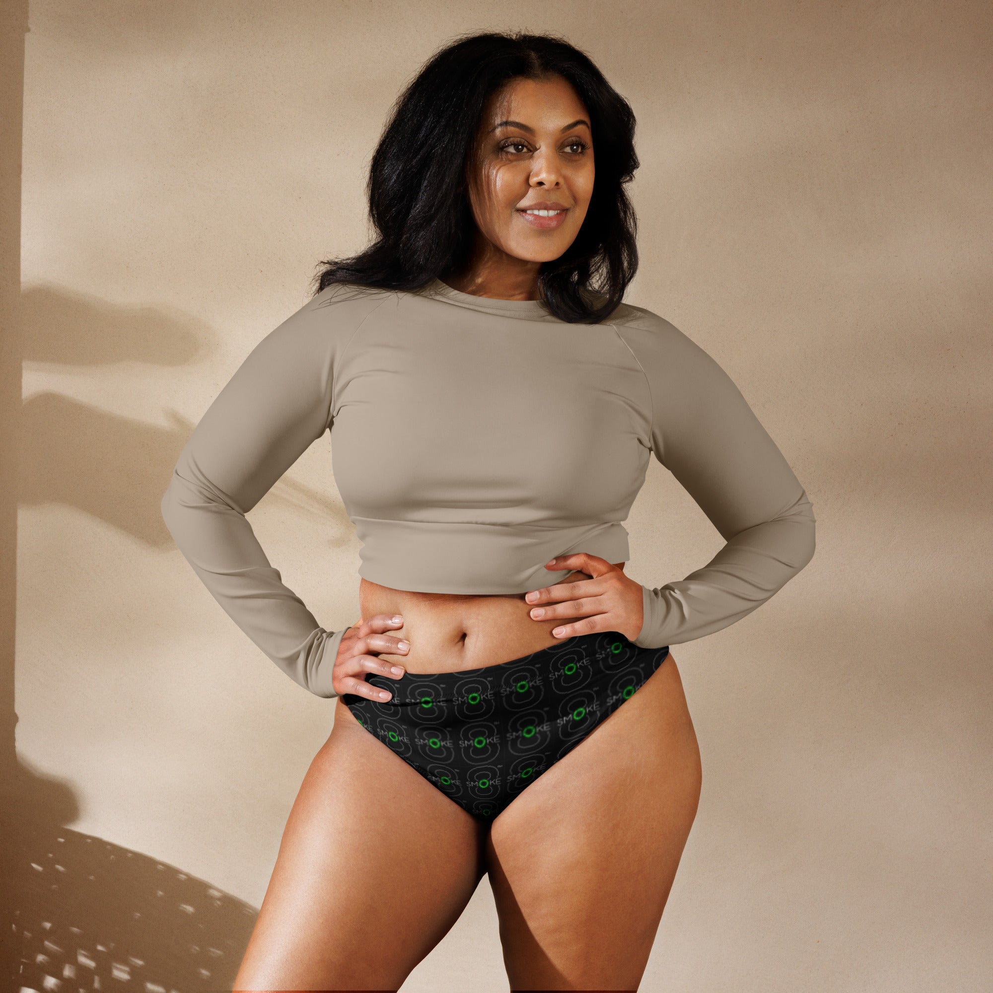 8th Smoke -  High-waisted bikini bottom