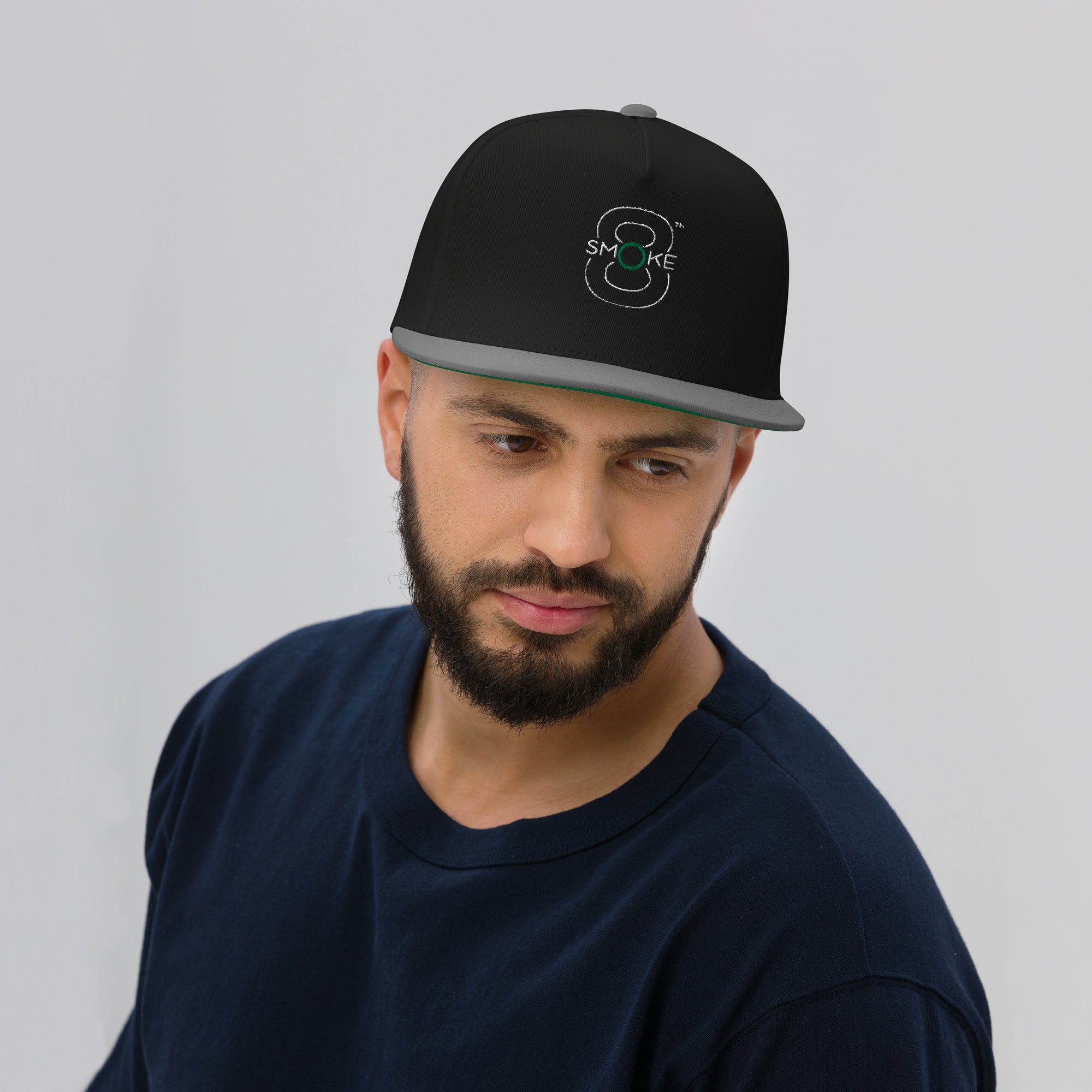 8TH Smoke Flat Bill Cap