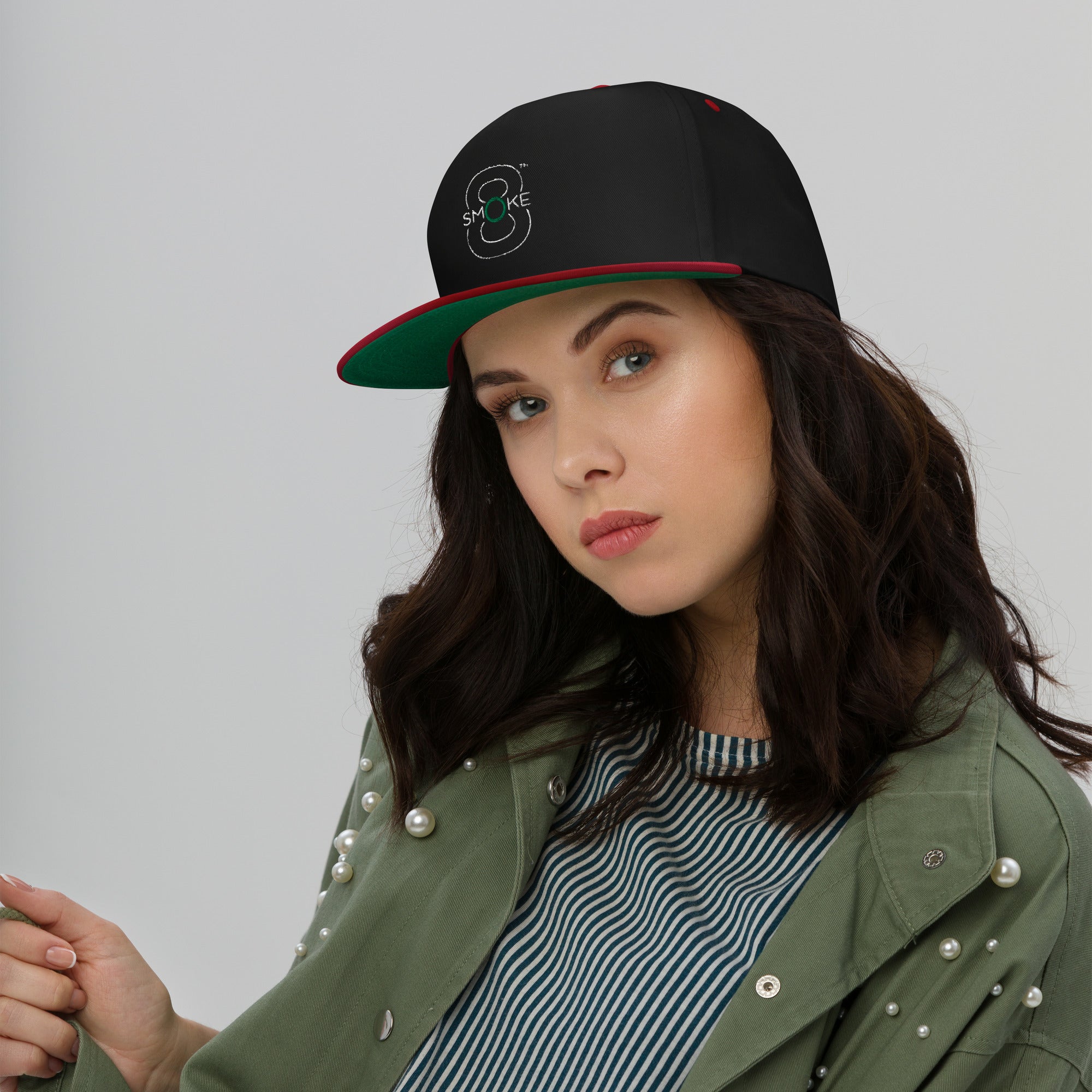 8TH Smoke Flat Bill Cap