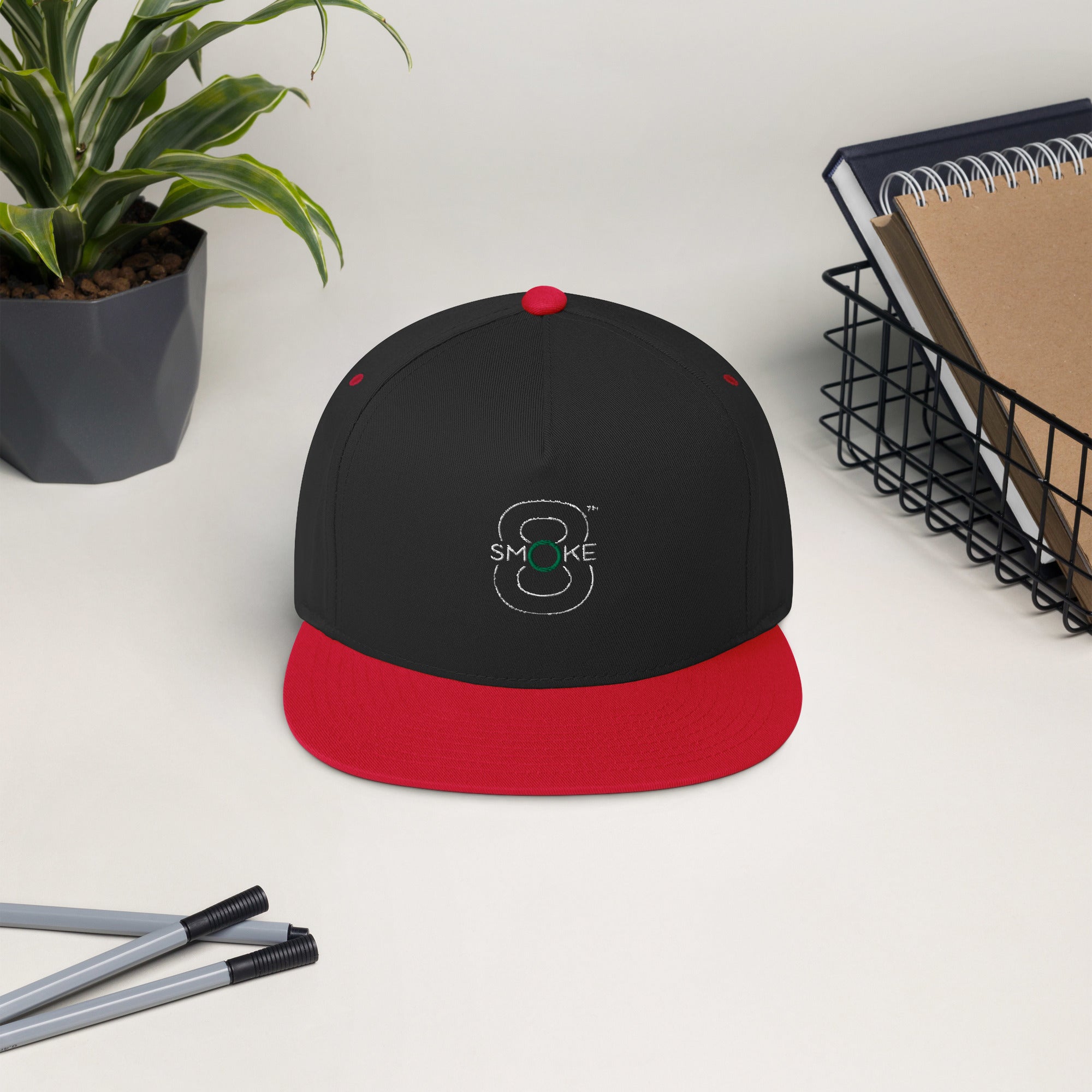 8TH Smoke Flat Bill Cap