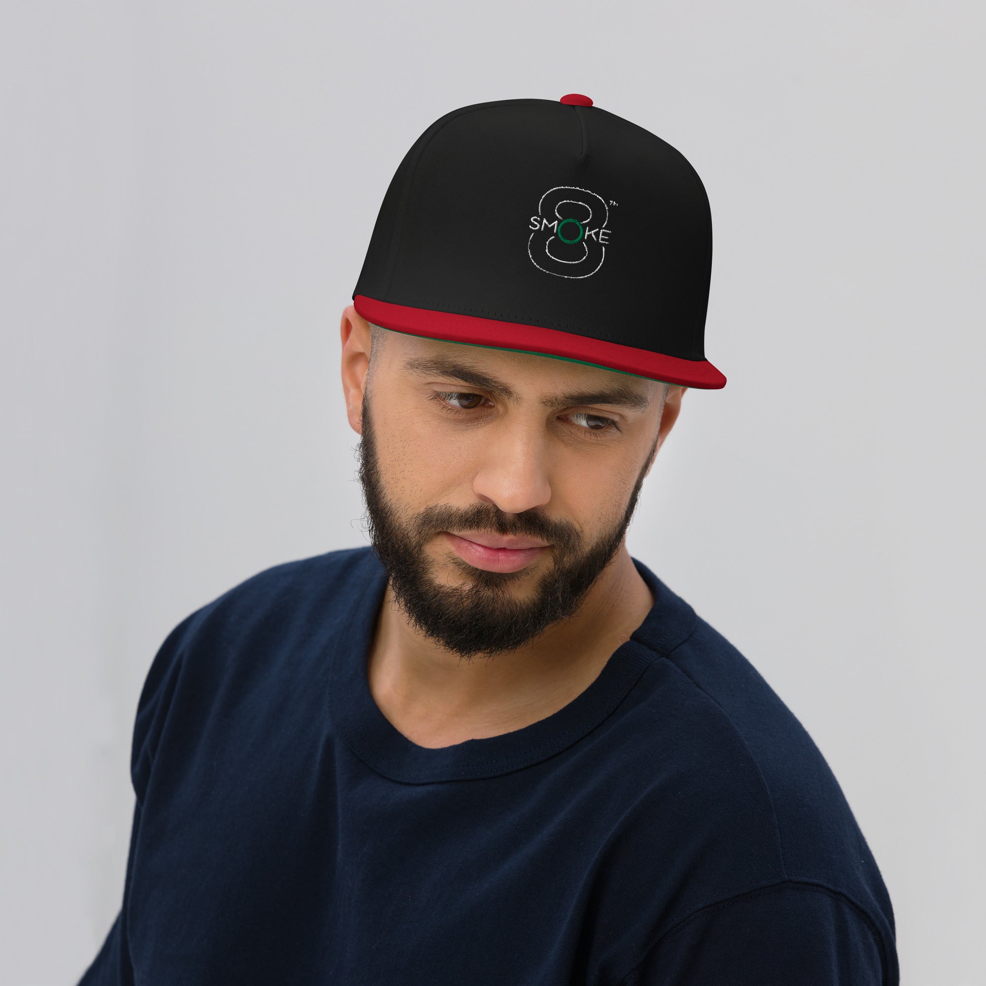 8TH Smoke Flat Bill Cap