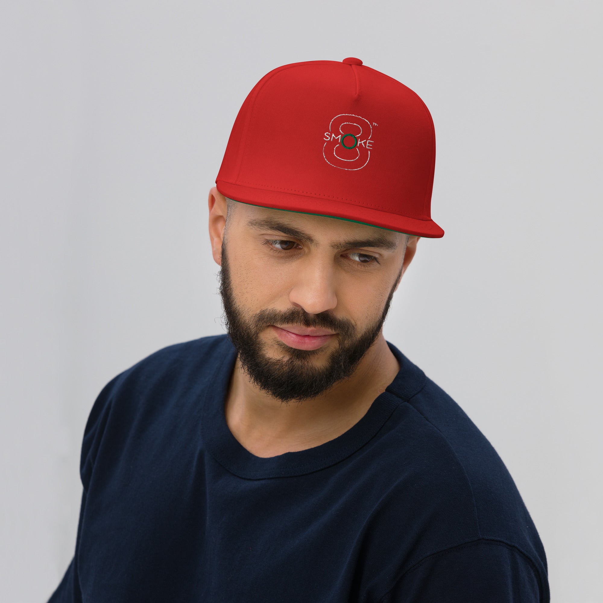 8TH Smoke Flat Bill Cap