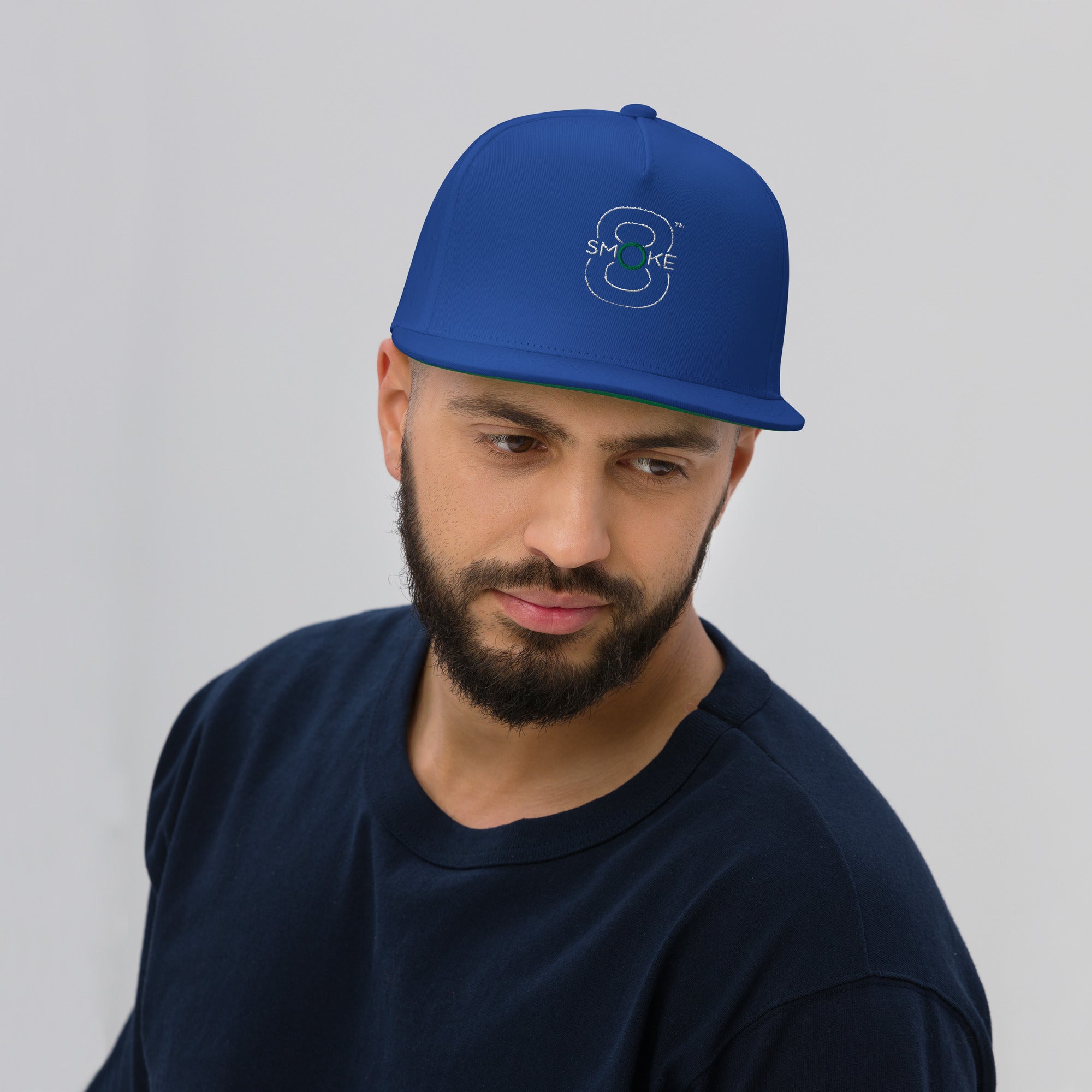 8TH Smoke Flat Bill Cap