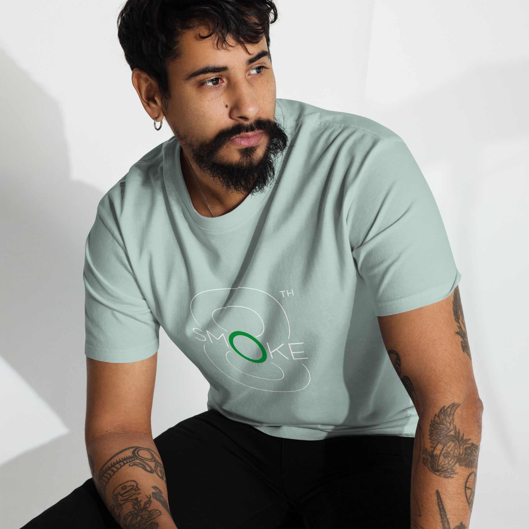 8TH Smoke Men’s premium heavyweight tee