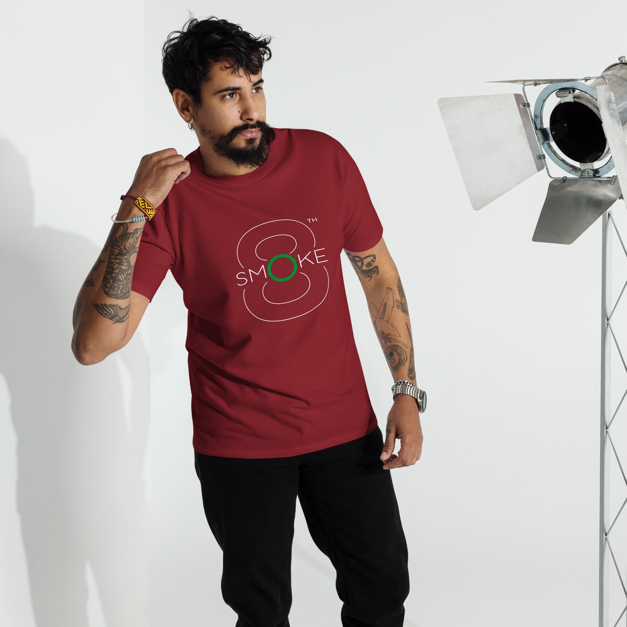8TH Smoke Men’s premium heavyweight tee