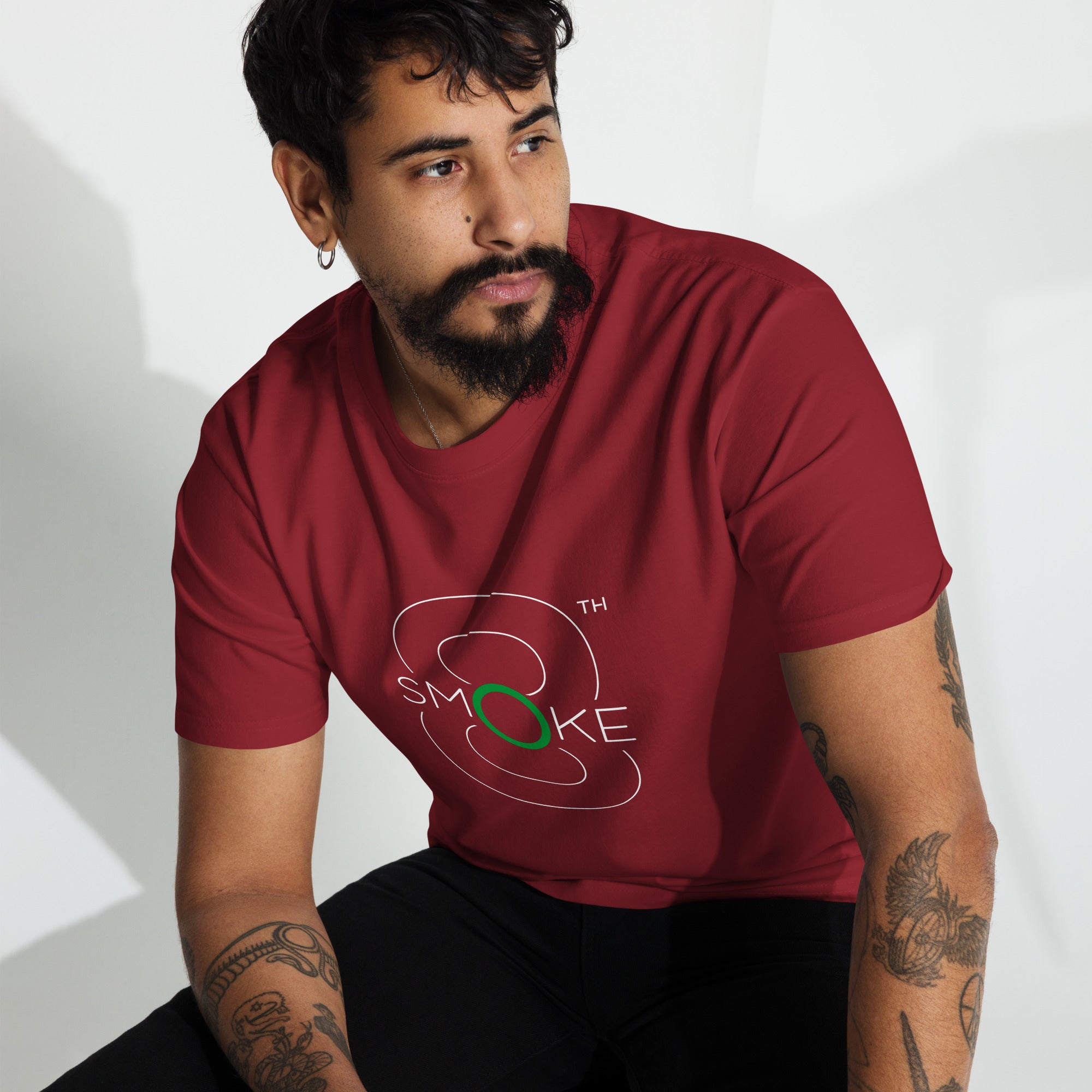 8TH Smoke Men’s premium heavyweight tee