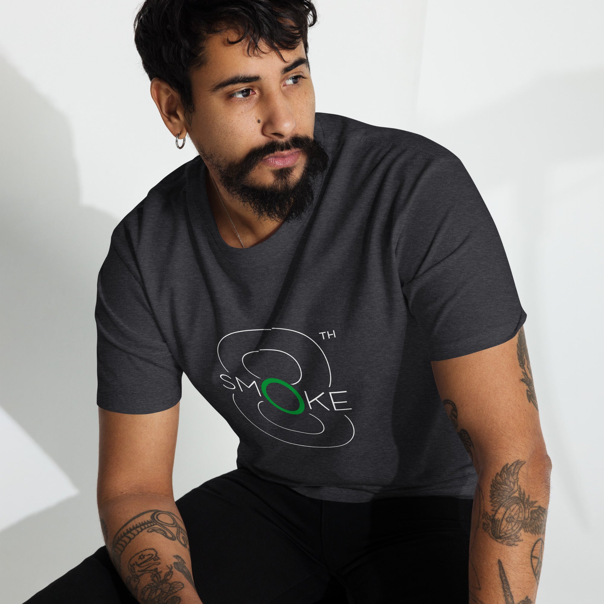 8TH Smoke Men’s premium heavyweight tee