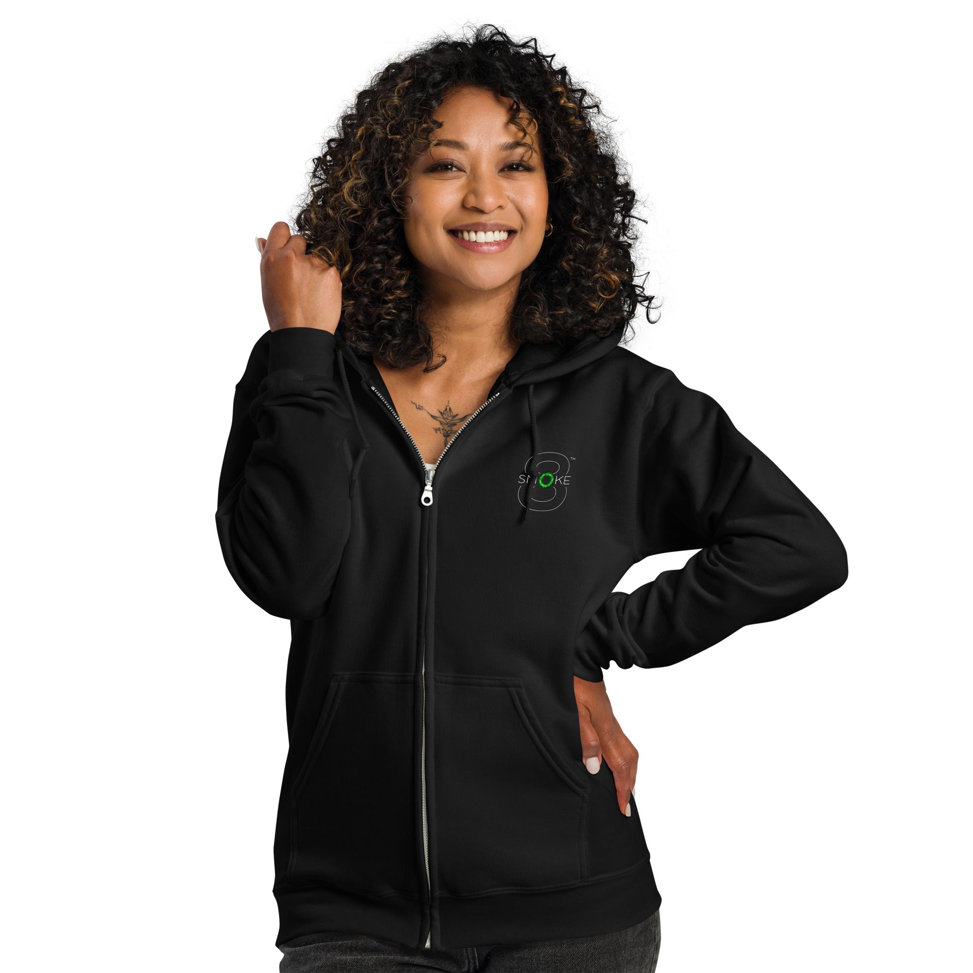 8th Smoke Unisex heavy blend zip hoodie
