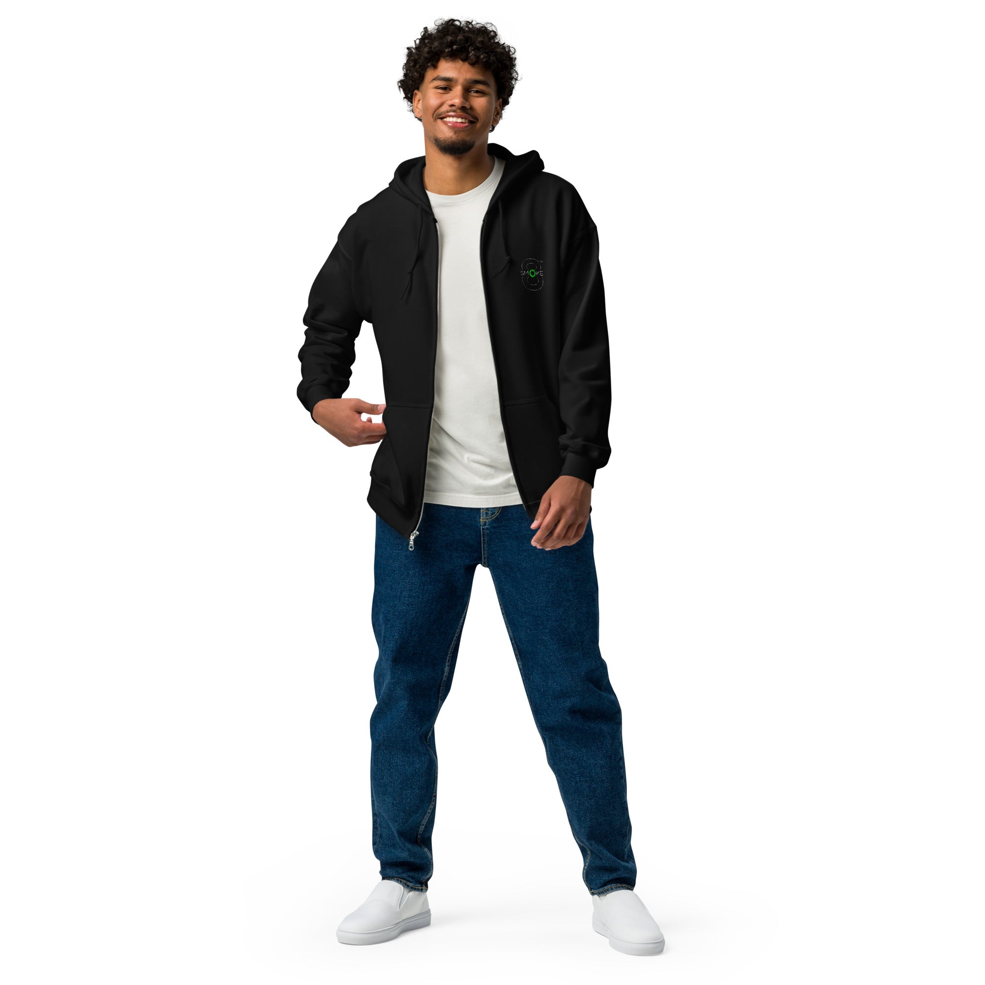 8th Smoke Unisex heavy blend zip hoodie