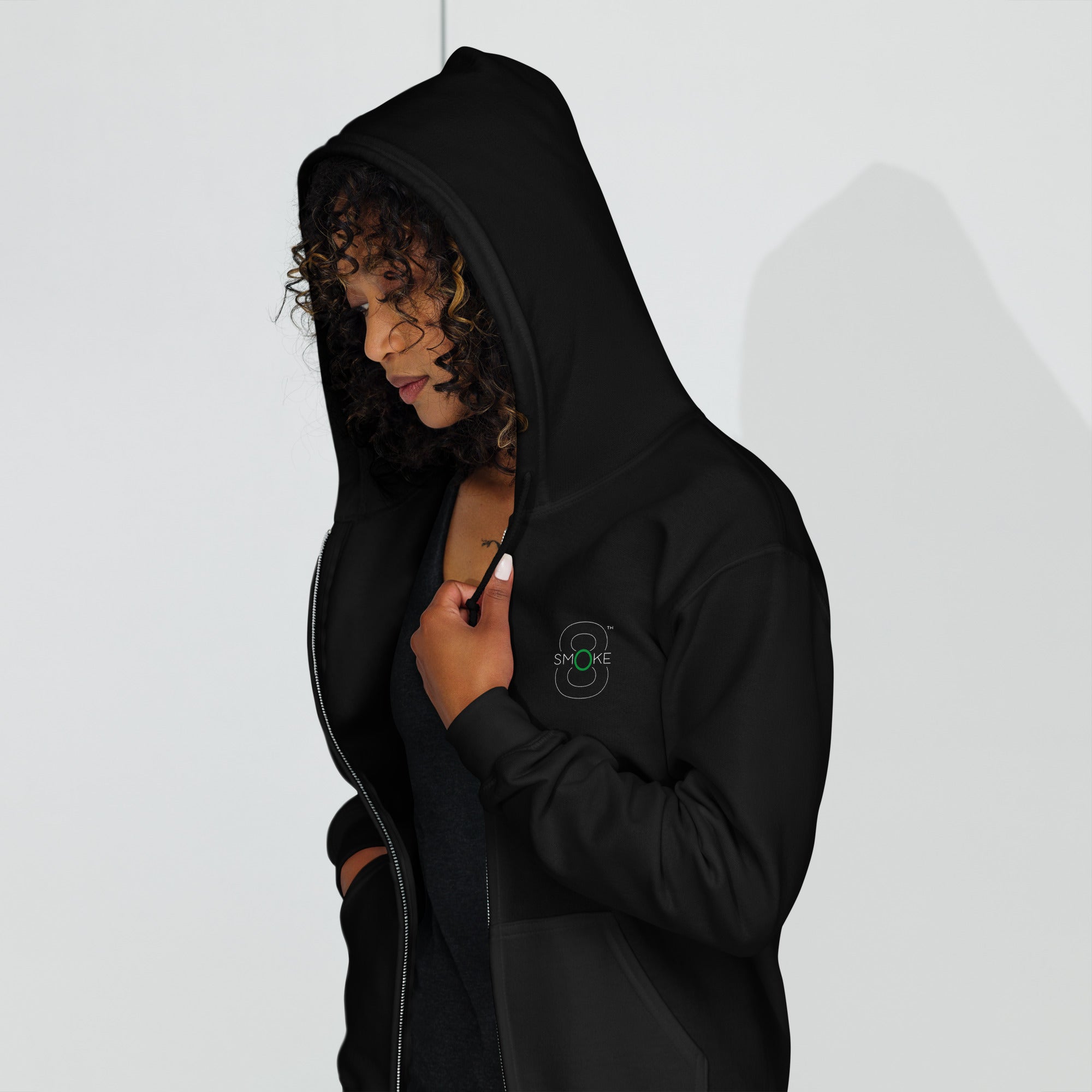 8th Smoke Unisex heavy blend zip hoodie