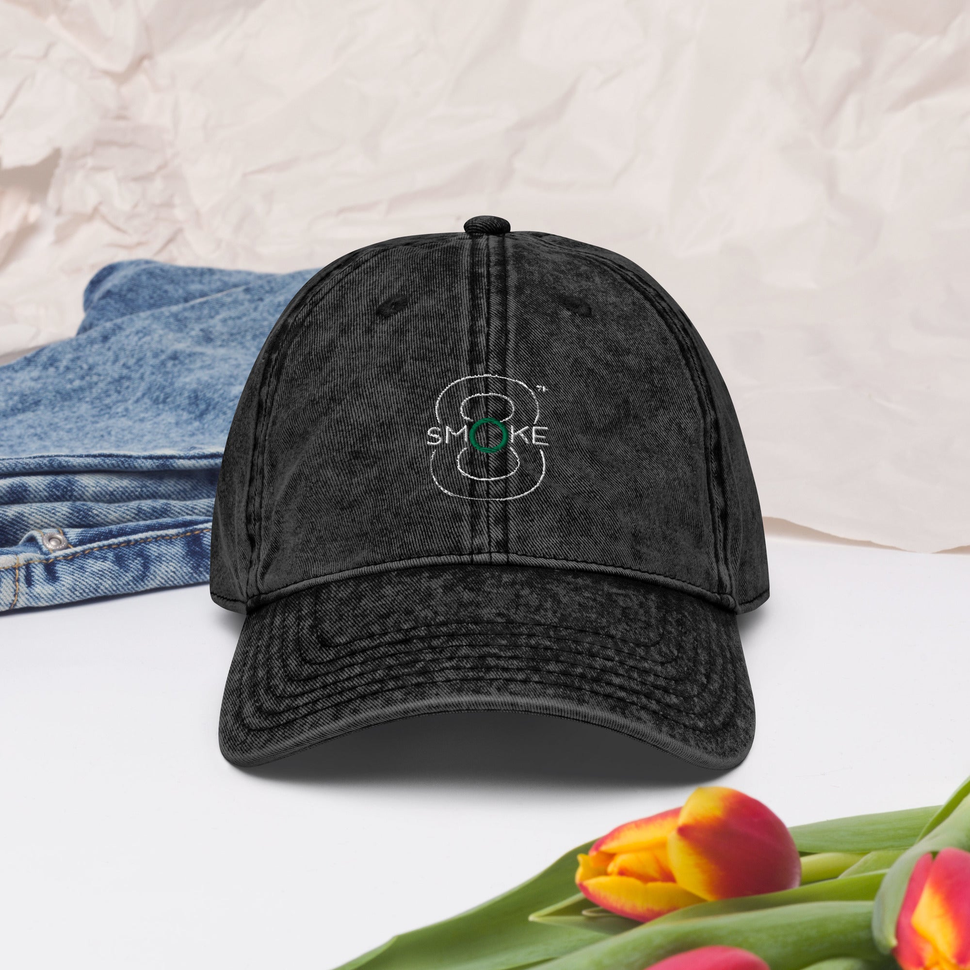 8TH Smoke Vintage Cotton Twill Cap