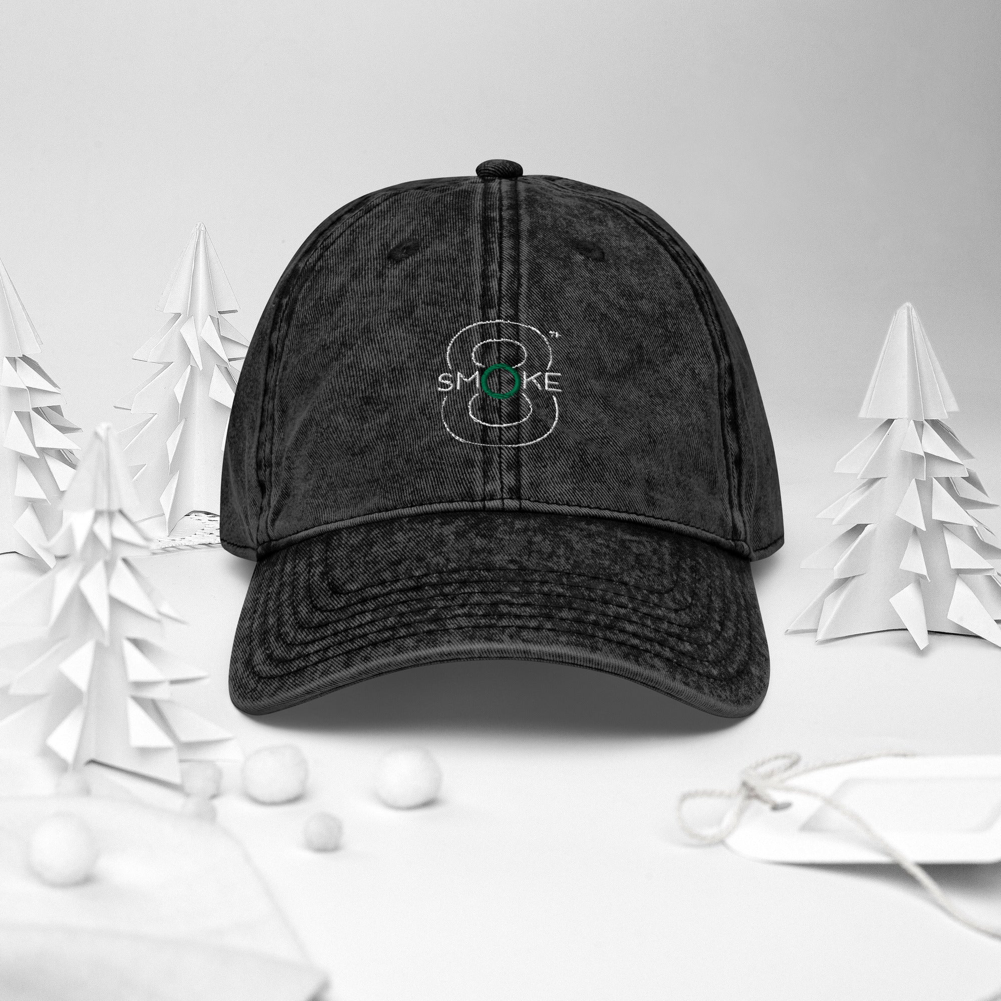 8TH Smoke Vintage Cotton Twill Cap