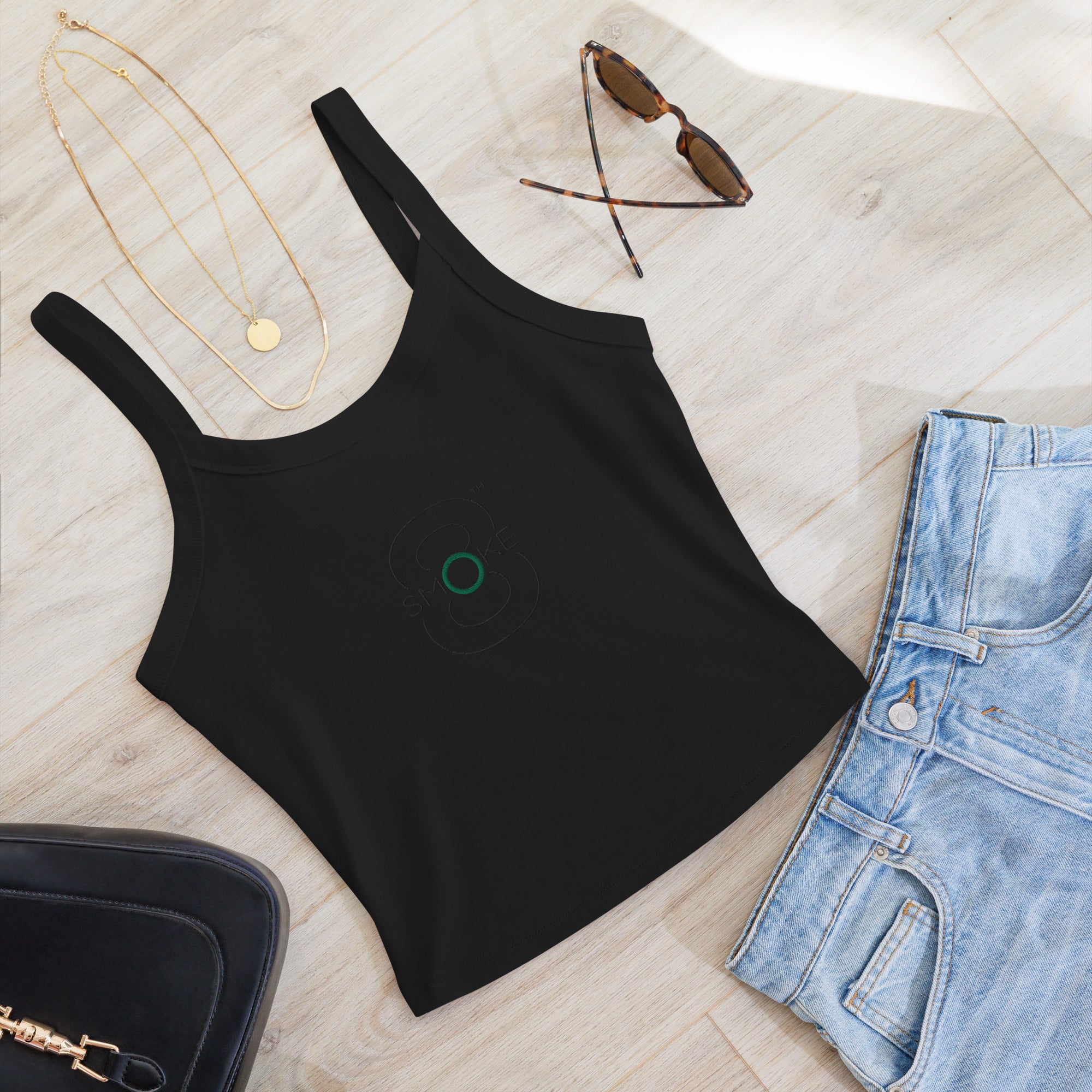 8th Smoke - Women’s micro-rib tank top