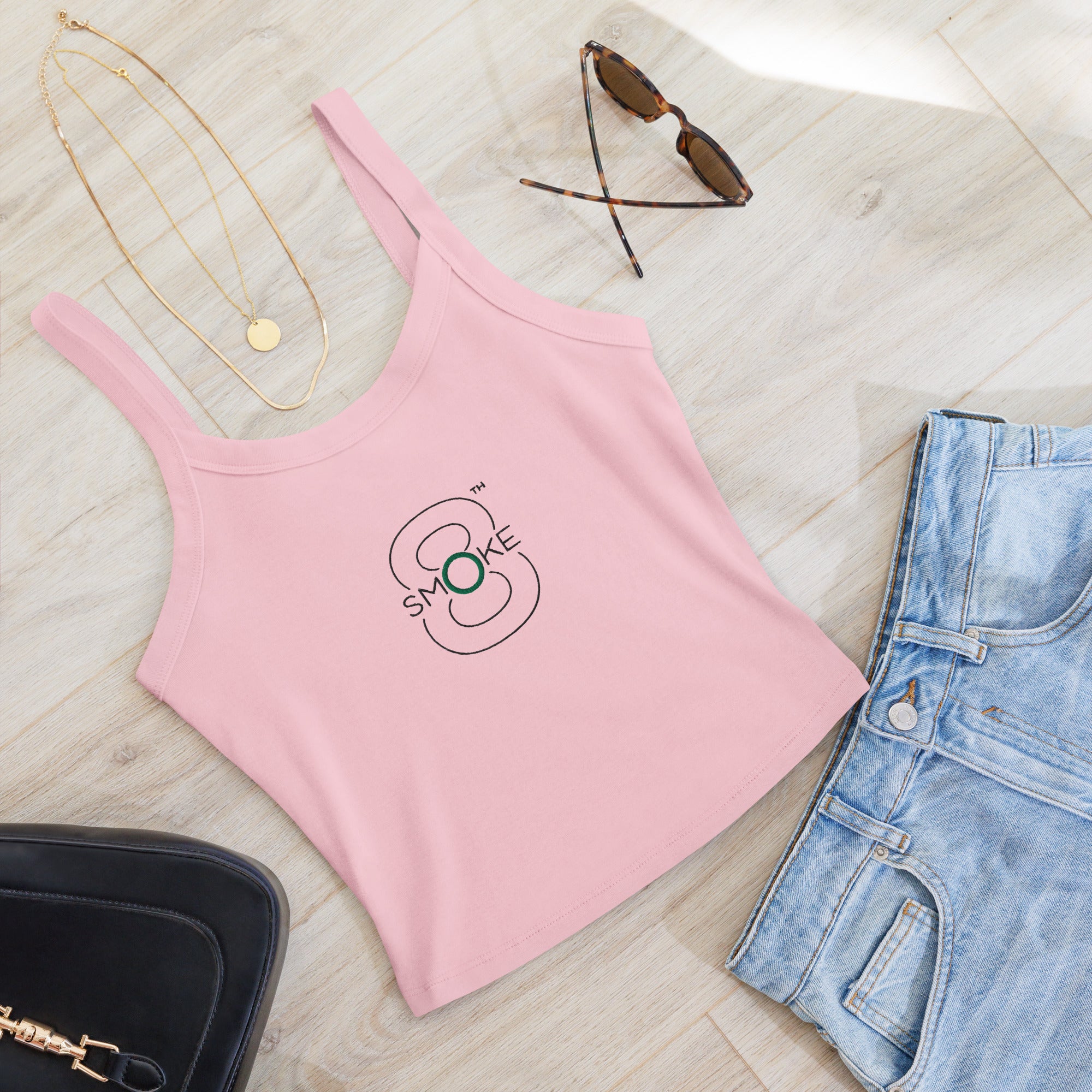 8th Smoke - Women’s micro-rib tank top