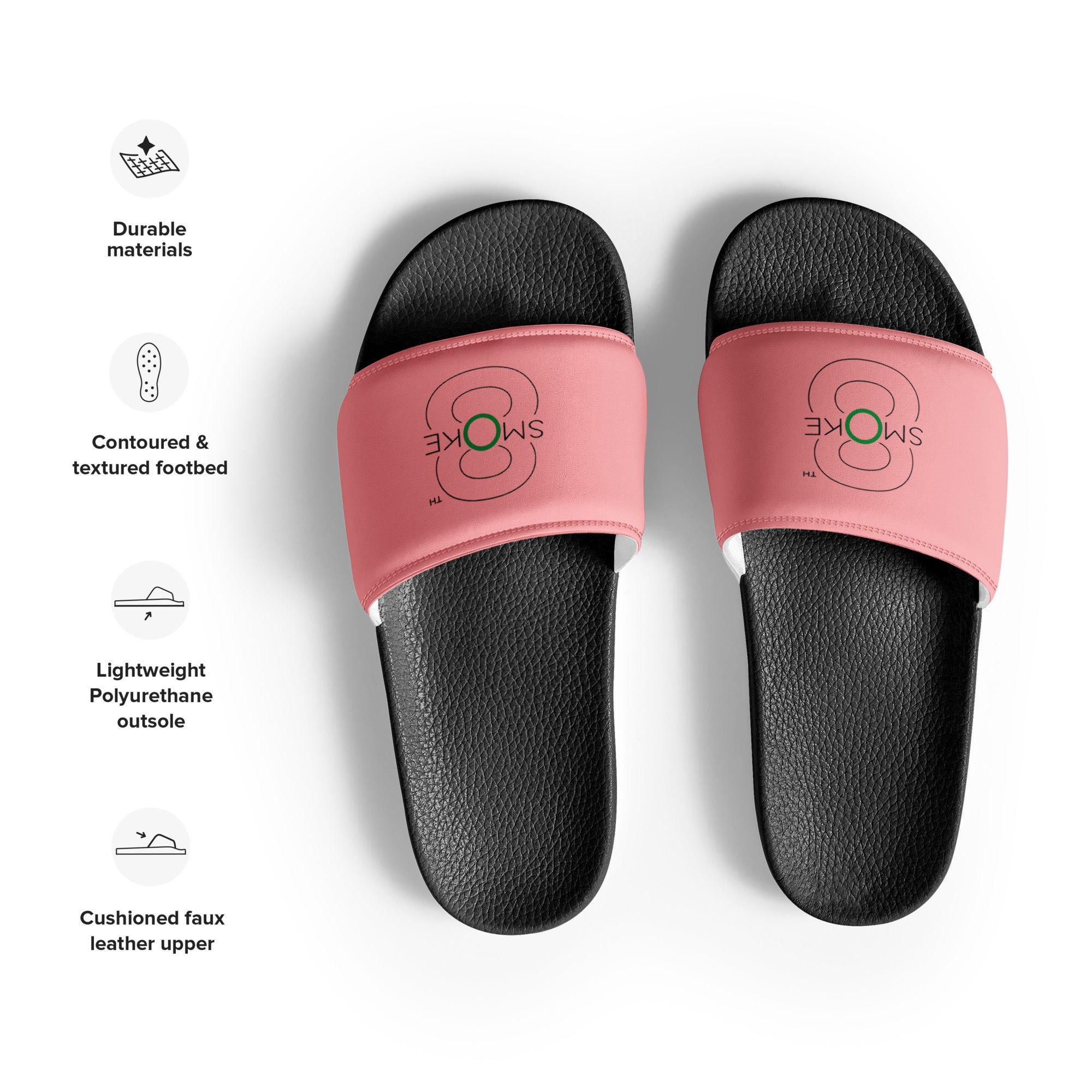 8th Smoke (Pink)- Women's slides